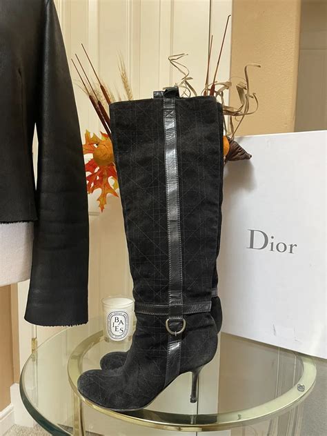 dior space boots|Dior over the knee boots.